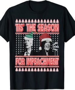 Anti Biden Harris Ugly Christmas Sweater Impeachment Tee Shirt