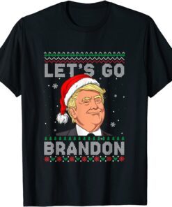 Anti Joe Biden Let's Go Brandon Trump Ugly Christmas Sweater Tee Shirt