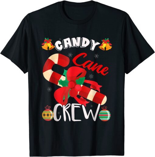 Balancing Candy Cane Crew Christmas 2022 Tee Shirt