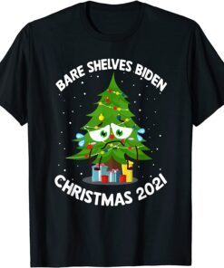 Bare Shelves Anti Joe Biden Christmas Conservatives Tee Shirt