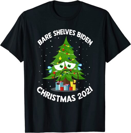 Bare Shelves Anti Joe Biden Christmas Conservatives Tee Shirt