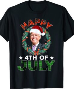 Biden Christmas Happy Fourth Of July Tee Shirt