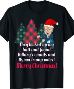 Biden Colonoscopy Meme Christmas Butt Wiped Biden Go Brandon Tee Shirt