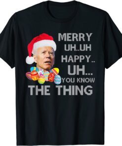 Biden Happy 4th of July Mumbling Ugly Christmas Sweater Tee Shirt