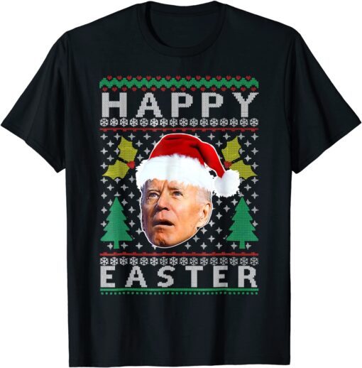 Biden Happy Easter Ugly Sweater Christmas Pajama Xmas Tee Shirt