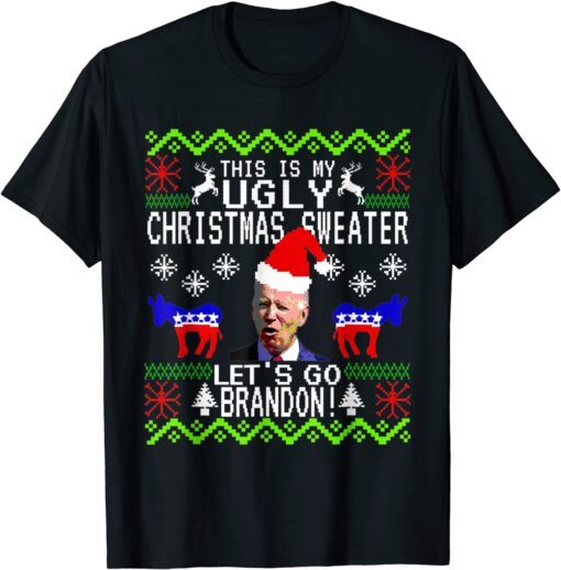 Brandon Ugly Christmas Anti Biden Pro America Tee Shirt