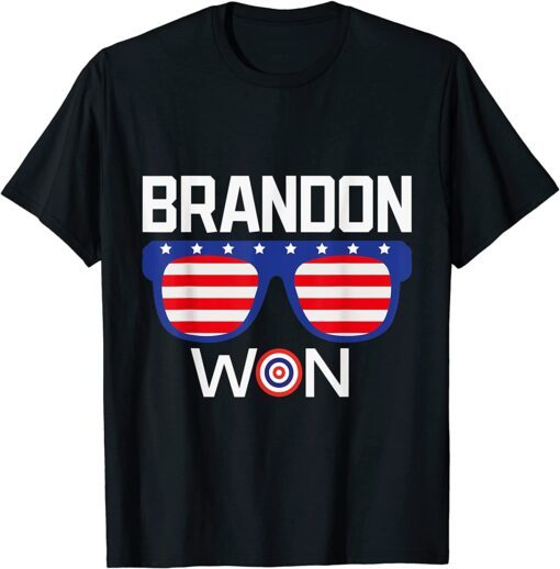 Brandon Won Anti Trump Pro Biden President Tee Shirt