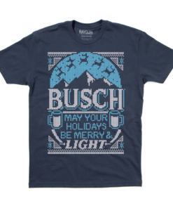 Busch Light: May Your Holidays Be Merry & Light Tee Shirt