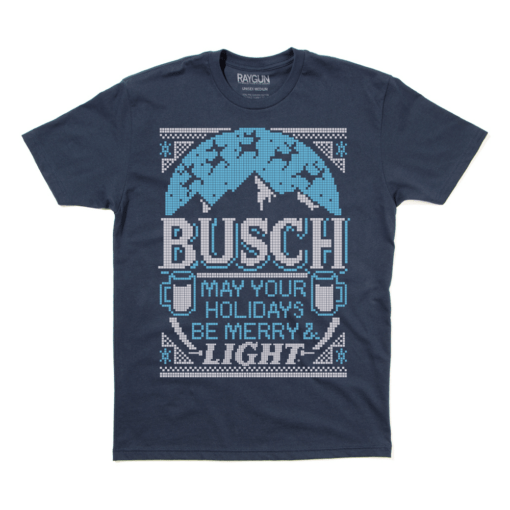 Busch Light: May Your Holidays Be Merry & Light Tee Shirt