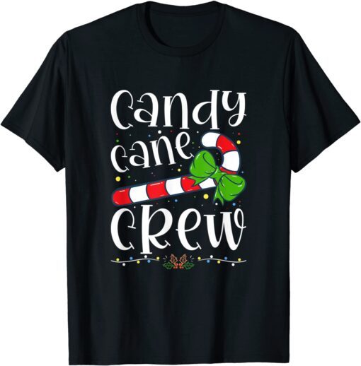 Candy Cane Crew Christmas Candy Lover X-mas Tee Shirt