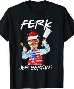 Chef Ferk Jer Berdin Vintage American Flag Tee Shirt