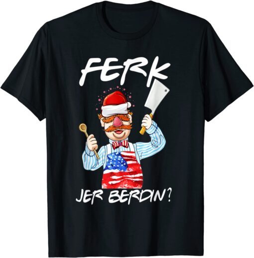 Chef Ferk Jer Berdin Vintage American Flag Tee Shirt