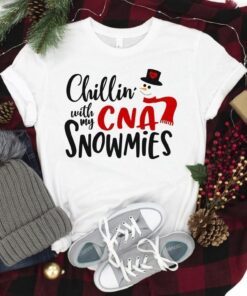 Chillin With My Snowmies, Christmas Tee Shirt