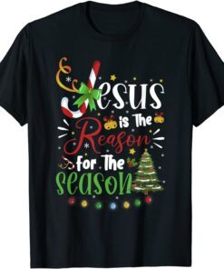 Christian Jesus The Reason Christmas Stocking Stuffer Tee Shirt