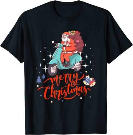 Christmas 12/24 Christmas Tree Holy Night Santa Claus Tee Shirt