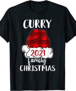 Christmas 2021 Curry matching pajama Santa Hat Tee Shirt