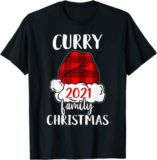 Christmas 2021 Curry matching pajama Santa Hat Tee Shirt