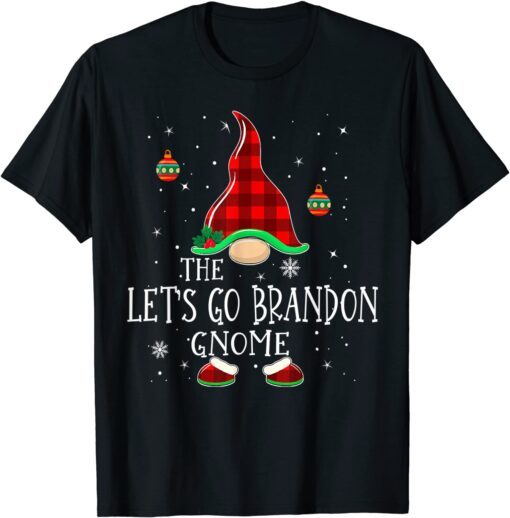 Christmas 2021 Let's Go Branson Brandon Gnome Tee Shirt