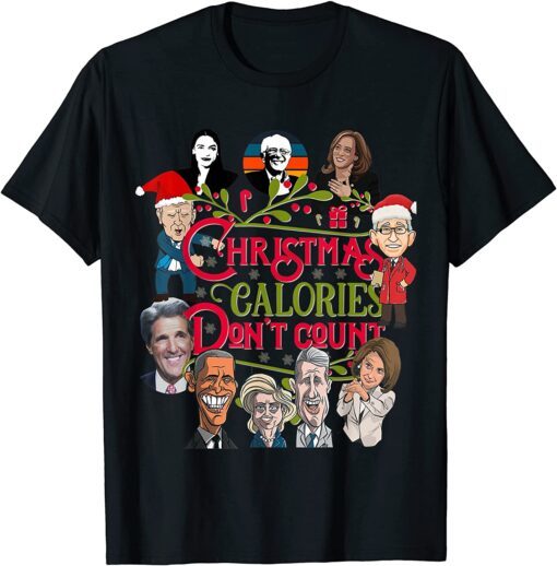 Christmas Biden Fauci Obama Pelosi Kama AOC Clinton Tee Shirt