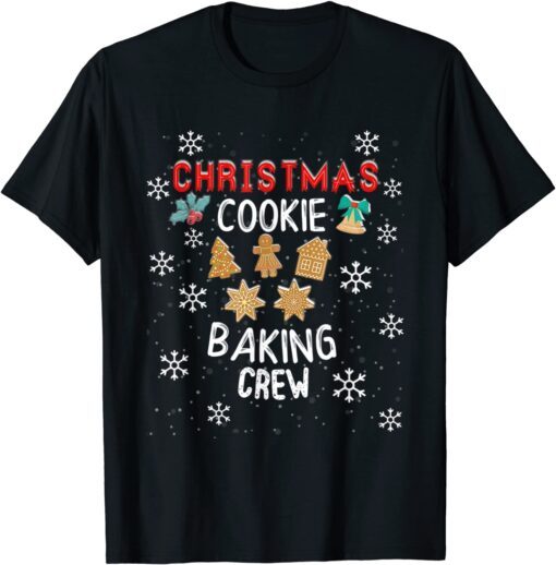 Christmas Cookie Baking Crew Pajama Xmas Cookie Exchange T-Shirt