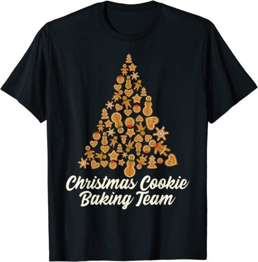 Christmas Cookie Baking Team Costume Xmas Cookie Tree T-Shirt