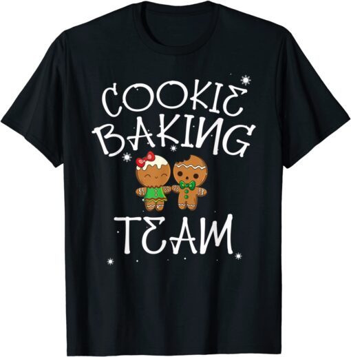 Christmas Cookie Baking Team Pajama Gingerbread Christmas Tee T-Shirt