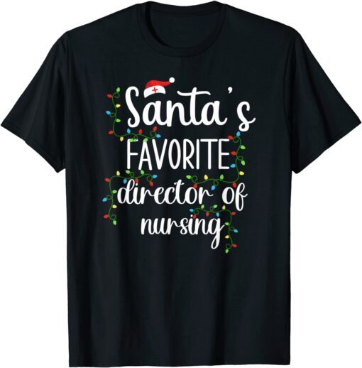 Christmas Cool Santa Director of Nursing T-Shirt