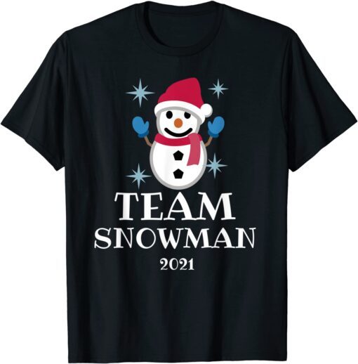 Christmas Family Matching Group Pajamas Xmas Team Snowman Tee Shirt