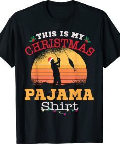 Christmas Fishing This Is My Christmas Pajama Tee Shirt