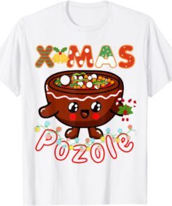 Christmas Foodie Cute Pozole Bowl Ugly Pajama Tee Shirt