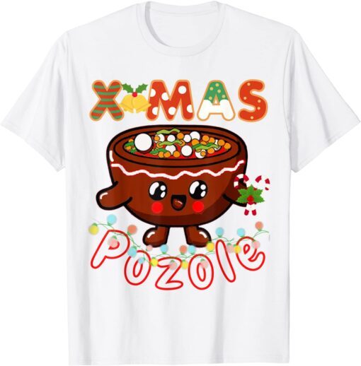 Christmas Foodie Cute Pozole Bowl Ugly Pajama Tee Shirt