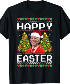 Christmas Joe Biden Happy Easter Ugly Christmas Sweater Tee Shirt