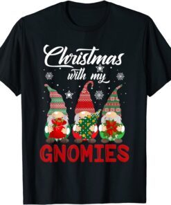 Christmas Just Hanging With My Gnomies Pamajas Family Tee Shirt