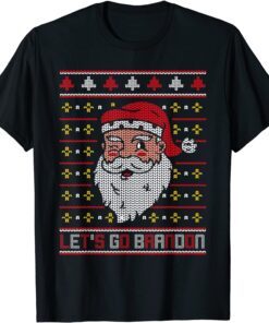 Christmas Let's Go Brandon Santa Claus Ugly Tee Shirt