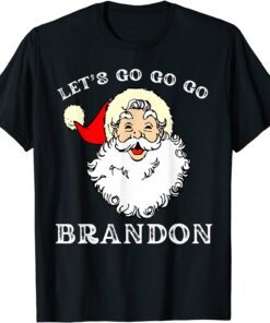 Christmas Let's Go Brandon Santa Claus Xmas T-Shirt