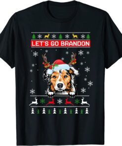 Christmas Let’s Go Brandon Santa Xmas Dog Tee Shirt