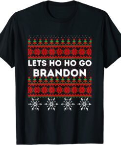 Christmas Lets Ho Ho Go Brandon Ugly Sweater's Tee Shirts