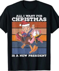 Christmas New President Chant Impeach Biden 46 Tee Shirt