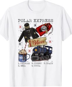 Christmas North Pole Polar Express All Abroad Xmas Santa T-Shirt