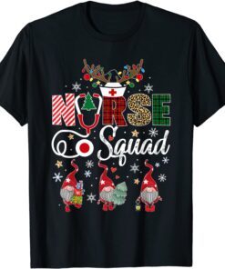 Christmas Nurse Crew Squad Xmas Nursing Pajamas Tee Shirt