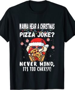 Christmas Pizza Joke Shiba Inu Dog Santa Hat Xmas 2022 Tee Shirt