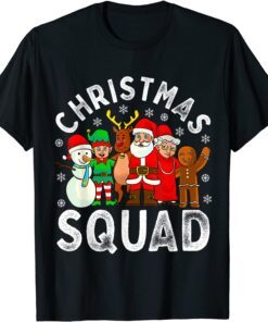 Christmas Squad Santa Family Matching Pajamas Xmas Tee Shirt