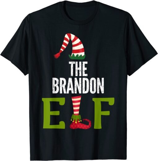 Christmas The Brandon Elf American Impeach Biden Elf Tee Shirt