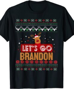 Christmas Ugly Sweater Let's Go Brandon Anti Joe Biden Tee Shirt