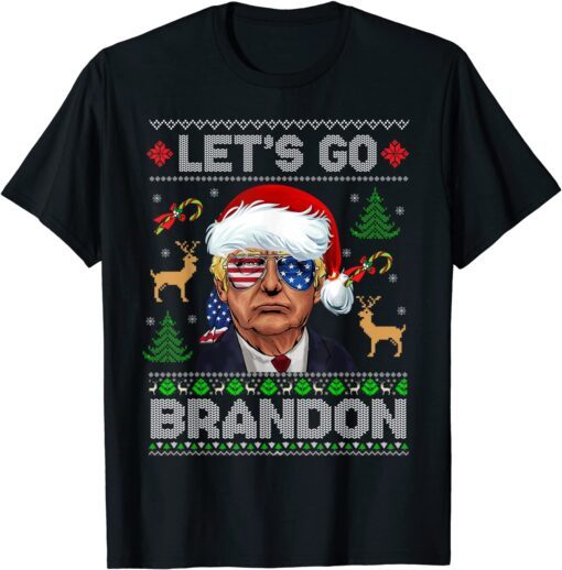 Conservative American Flag Let’s Go Brandon Ugly Tee Shirt
