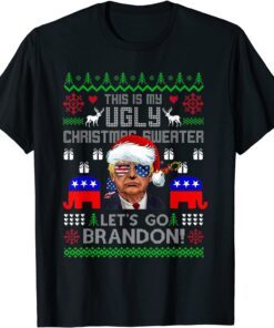 Conservative Let’s Go Brandon Ugly Christmas Tee Pro T-Shirt