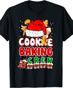 Cookie Baking Crew Pajama Matching Family Xmas Tee Shirt