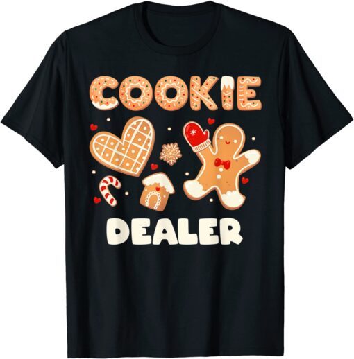 Cookie Baking Dealer Holiday Christmas Gingerbread Tee Shirt