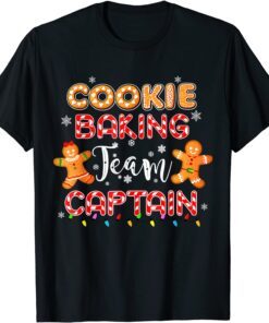 Cookie Baking Team Captain Gingerbread Christmas Tee Shirt