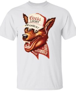 Coors light beer wolf Tee shirt